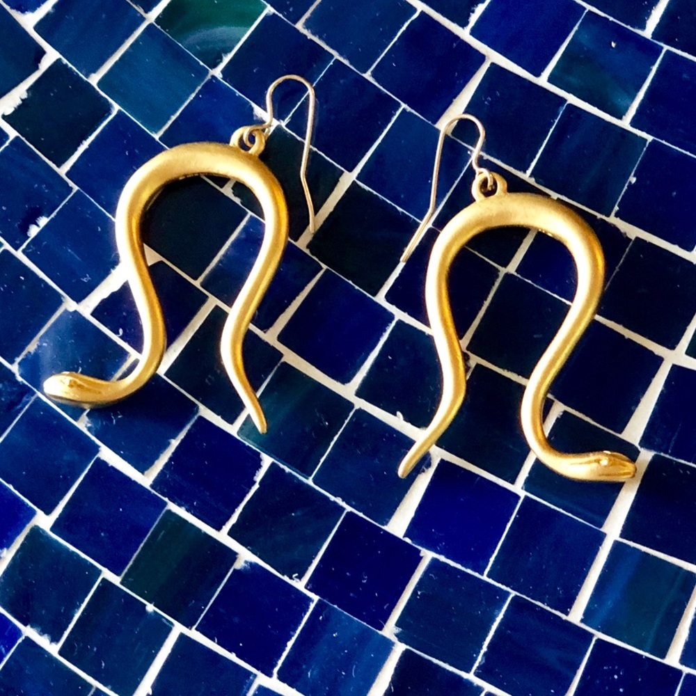 NWOT Snake earrings